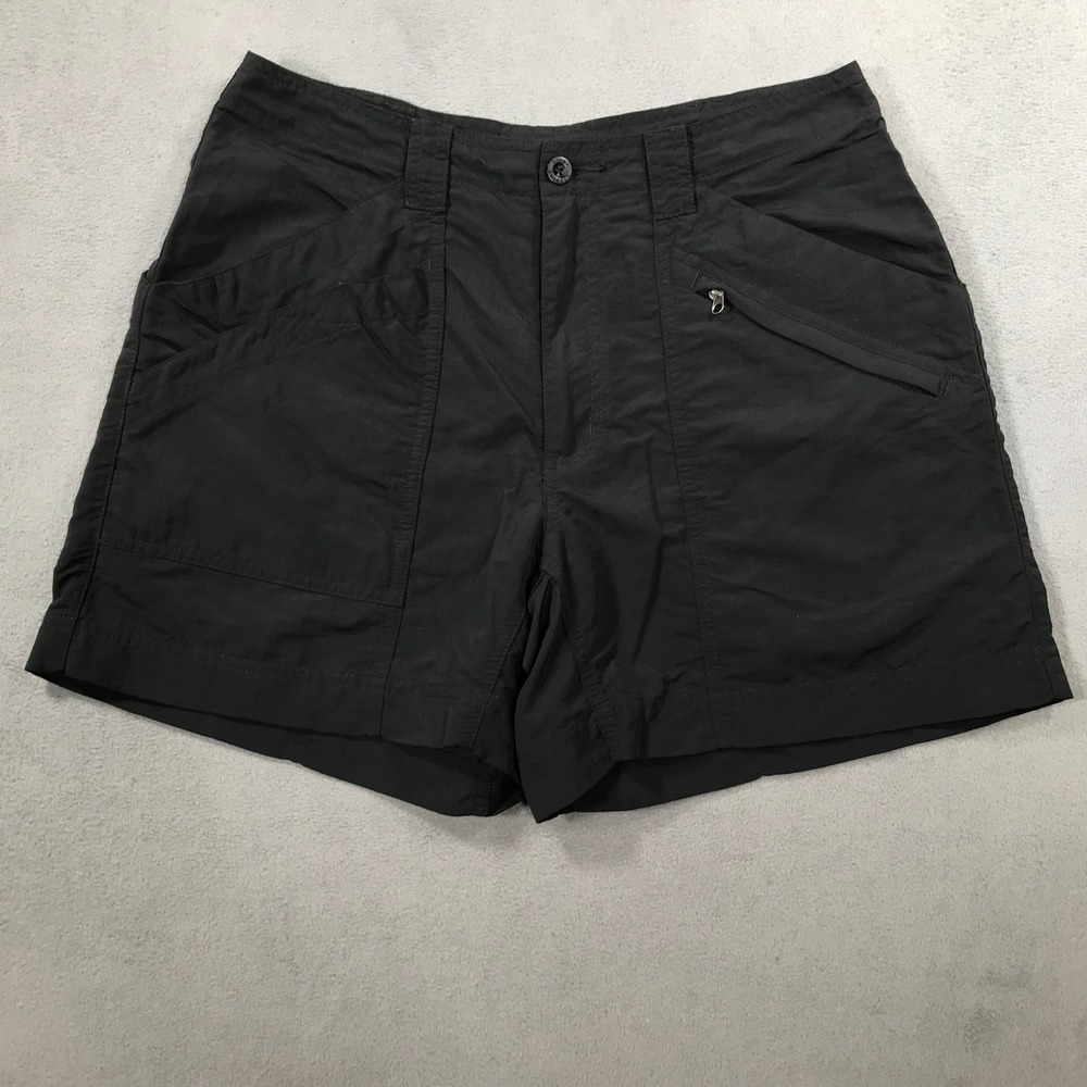 Royal Robbins Shorts Womens 6 Black Excellent Hiking Outdoor Travel Nylon